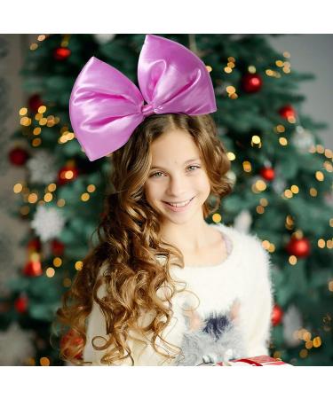 Lurrose Giant Bow Hairband - Large Purple Bow Christmas Headband for Women | Xmas Cosplay Party Supplies - Buy Online on GoSupps.com