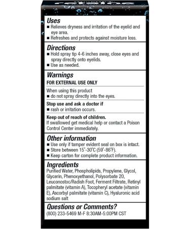 Buy OCuSOFT Retaine Liposome Spray 15ml - Eyelid Spray for Blepharitis Dry Eyes & Meibomian Gland Dysfunction - Fast International Shipping - Buy Online on GoSupps.com