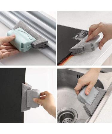 Creative Window Groove Cleaning Brush Window Gap Slot Cleaning Brush Hand Held Crevice Cleaner Tools for Door Track All Corners and Gaps (Blue) - Buy Online on GoSupps.com