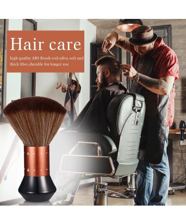 Vtrem Professional Hairdressing Brush - Rose Gold & Black Barber Powder Brush for Salon Use | Fluffy Hairbrushes (2x Large) - Buy Online on GoSupps.com