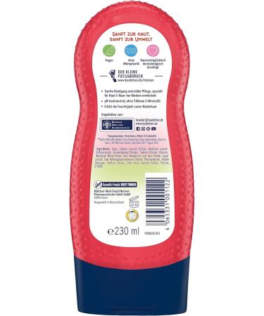 B bchen Raspberry Fun 2-in-1 Shampoo & Shower Gel for Children - 8 x 230 ml | Gentle Hair Wash & Mild Bath | Silicone-Free - International Shipping - Buy Online on GoSupps.com