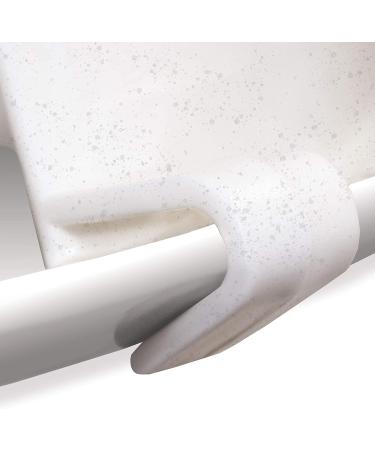 White Clip-On Food Guard for 9-10 Inch Plates - Easy-to-Attach Plate Protector - Buy Online on GoSupps.com