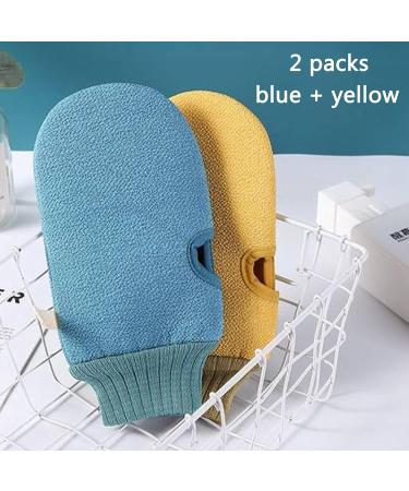 Lyydan Double-Sided Peeling Gloves - 2 Pack Exfoliating Body Scrub for Shower Spa Massage | Dead Skin Removal - Buy Online on GoSupps.com