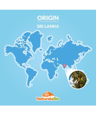 Organic Virgin Coconut Oil 500ml | Raw Cold Pressed from Sri Lanka | NaturaleBio Unrefined & Natural | Pack of 1 - Buy Online on GoSupps.com