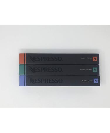 Nespresso Nespresso - Variety Pack - 30 Capsules - Fortissio Lungo - Vivalto Lungo - Envivo Lungo