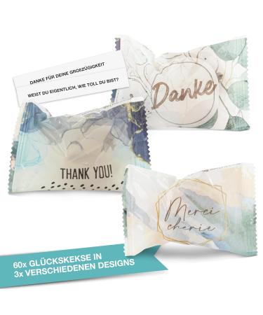 60 Lucky Cookies - Perfect Thank You Gift | Individually Packaged | Made in Germany | Ideal for Weddings & Advent Calendar Filling - Buy Online on GoSupps.com