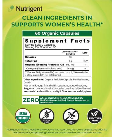 Organic Evening Primrose Oil + Cranberry Seed Oil Supplement Bundle 940 mg Each 100% Pure with Omegas & GLA Cold Pressed Liquid Organic Capsules Women s Health Skin Support - Buy Online on GoSupps.com