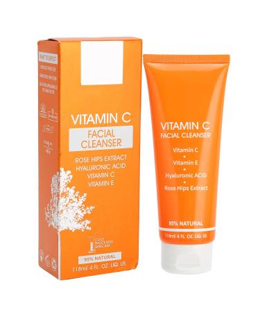 Cleansing Facial Foam Vitamin C Moisturizing Facial Cleanser Wash Facial Exfoliating Cleanser Daily Face Cleanser for Women for Clean Skin