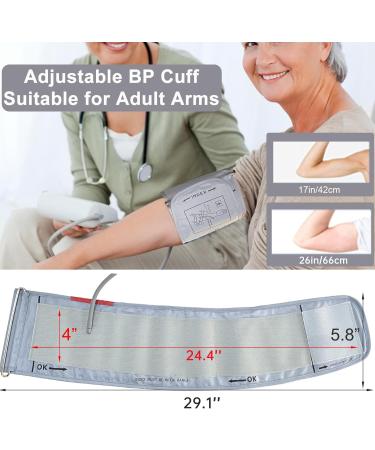 Buy XXXL Blood Pressure Cuff (9 -26 /22-66CM) - Compatible with Omron BP Monitor - Extra Large Replacement Cuff for Big Arms - 6 Connectors Included - Buy Online on GoSupps.com