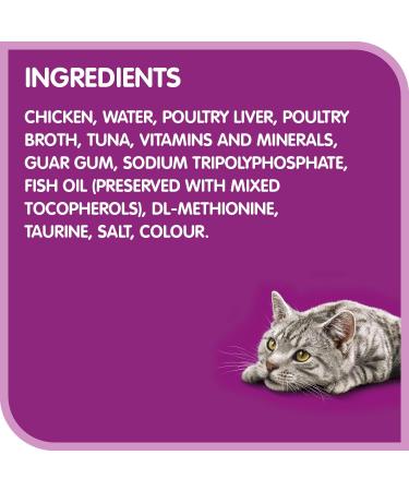 WHISKAS Perfect Portions Wet Cat Food Pat - Chicken & Tuna - 75g (24 Pack) Pat Chicken & Tuna 1 count (Pack of 24) - Buy Online on GoSupps.com