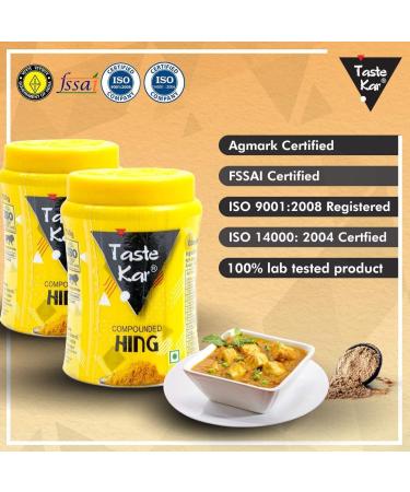 TasteKar Compounded Asafoetida Powder 100g - Vegetarian Natural Hing Indian Spice - Buy Online on GoSupps.com
