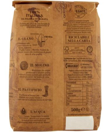 La Molisana No.32 Mezzi Rigatoni Integrali Wholewheat Pasta 500g (Pack of 4) Pack of 4 No.32 Mezzi Rigatoni - Buy Online on GoSupps.com