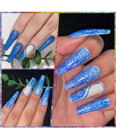 MIZHSE Neon Reflective Glitter Gel Polish Set - Fluorescent Shiny Disco Sparkle - UV LED Soak Off Gel Kit for DIY Nail Art - Salon Quality - Buy Online on GoSupps.com