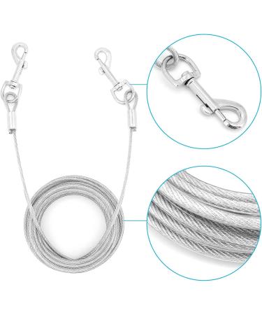 Shawfly Premium Steel Dog Stake & Cable Tie (3m 5m 10m) - Durable Outdoor Tether for Medium Dogs & Puppies - Ideal for Yard & Camping - Buy Online on GoSupps.com