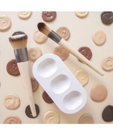 EcoTools Custom Match Makeup Brushes Set - Liquid Foundation & Mix Palette - 2 Brushes for Flawless Application - Buy Online on GoSupps.com