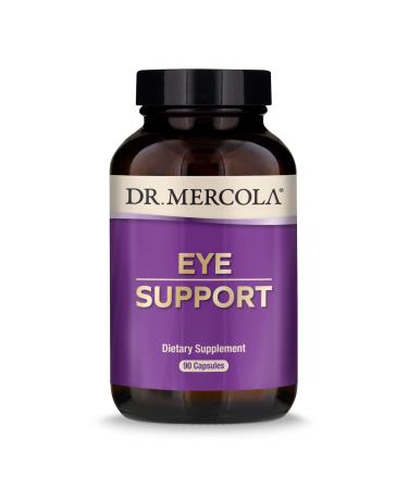 Dr. Mercola, Eye Support with 10 mg of Lutein Dietary Supplement, 90 Servings (90 Capsules), Non GMO, Gluten Free 90 Count (Pack of 1)
