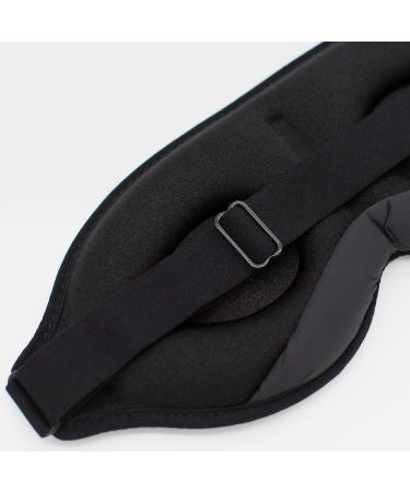 Shapevital 3D Sleep Mask Deluxe - Black Eye Mask for Women & Men Comfortable Blindfold for Side Sleepers Perfect for Travel - Buy Online on GoSupps.com