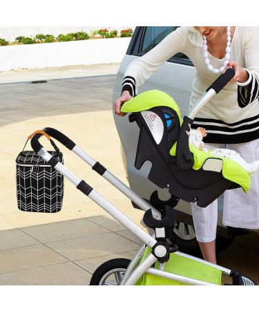BABEYER Breastmilk Cooler Bag with Ice Pack - Fits 4 Baby Bottles, 9 Oz Capacity - Ideal for Nursing Moms and Daycare - Black - Buy Online on GoSupps.com