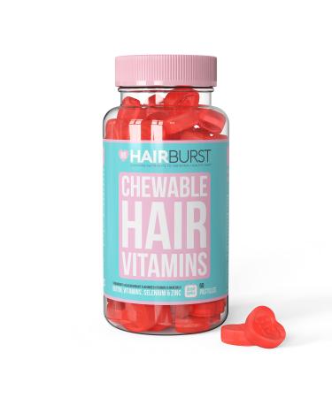 HAIR BURST Vitamin Hair Gummies with Biotin for Longer & Thicker Looking Hair Added Zinc Vitamin C & Selenium - 1 Month Supply (60 Gummy Pack)