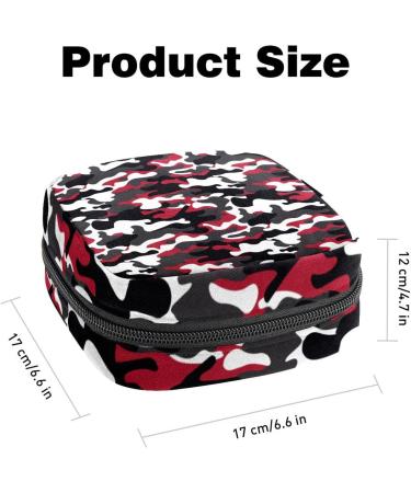 Shop Women's Portable Period Kit - Storage Pockets Stylish Colors (Black Gray Red White Camouflage) | Feminine Product Bag - Buy Online on GoSupps.com