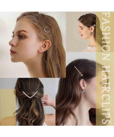 Inilbran Boho Viking Celtic Knot Hair Stick Hairpin Vintage Infinity Hair Slide Hair Clip Gold Hair Sticks Metal Long Bun Holder Clip Alloy Hair Accessories for Women and Girls Headdress - Buy Online on GoSupps.com