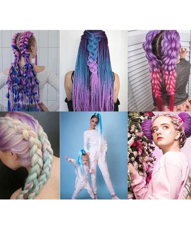 prinfantasy Braiding Hair Long Braid Hair Extensions Synthetic Braiding Hair Hot Pink Halo Hair Extension DIY Braiding Hair Pink Hair Extensions GBBZ018 GBBZ018 24 inch - Buy Online on GoSupps.com