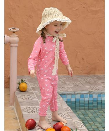 weVSwe Baby Girl UV Protection Rash Guard Swimsuit with Sun Hat - Whale Design | 0-3 Years - Buy Online on GoSupps.com