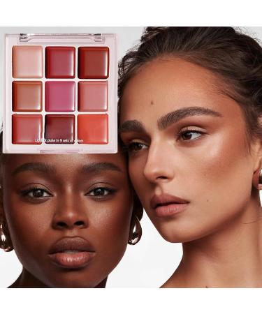  Zibeem Zibeem Lip Gloss Palette | 9 Lip Colors - Moisturizing Non-Stick Waterproof Long-Lasting for Special Occasions Evening Makeup for Girls - Buy Online on GoSupps.com