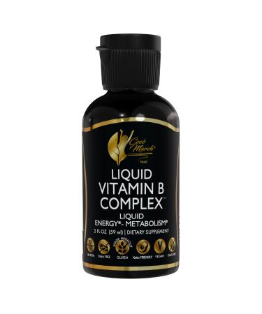 Coc March N.M.D Liquid Vitamin B Complex with B1, B2, B6, B12 & Vitamin C Energy, Metabolism & Immune Support Vitamins for Women & Men Vegan, Gluten Free, Soy & Dairy Free 2 Fl Oz (59 mL) Liquid Vitamin B