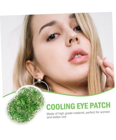 FRCOLOR 2pcs Eye Patch Ice Pack for Face and Breastmilk - Cooling Eye Pad for Hydrating and Compress - Green, 6.5X6.5X0.5CM - Buy Online on GoSupps.com