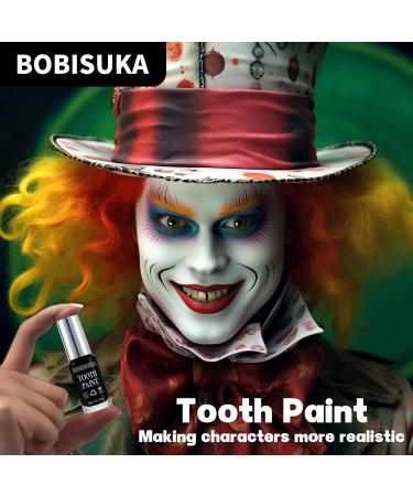 BOBISUKA Black Tooth Paint - Professional Makeup for Cosplay Halloween Theater & Special Effects | Safe Quick Dry Realistic (5 ml - Buy Online on GoSupps.com