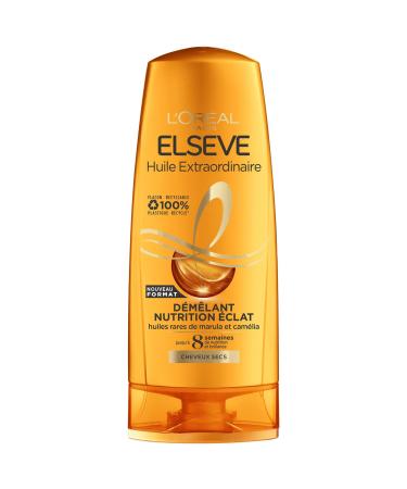 L OR AL PARIS - Nourishing Radiance Conditioner - Dry Hair - Nourishes and Illuminates - Rare Marula & Camellia Oils - Elseve Extraordinary Oil - 250 ml