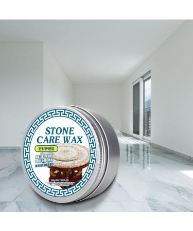 Polishing Wax for Stone - 200g Stone Care Polish Stone Stain Remover to Protect Stone Furniture/Floor/Wall from Grease Grimes Single Attribute - Buy Online on GoSupps.com