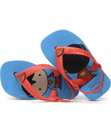 Havaianas Unisex Babies Heroes Walking Sandals 9C - Turquoise Strawberry - Buy Online on GoSupps.com