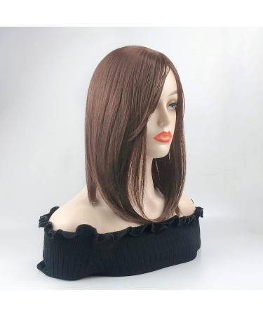 35cm Free Part Silk Base Head Forehead Wiglet with Bangs - Light Brown - Buy Online on GoSupps.com