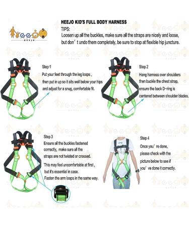HeeJo Kids Body Youth Safety Climbing Belt | Outdoor Training Gear (Ages 4-8) - Buy Online on GoSupps.com