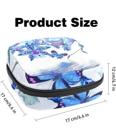 Floral Tropical Orchid Women's Napkin Storage Bag | Portable Menstrual Cup & Bandages Holder - Buy Online on GoSupps.com
