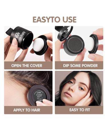 Buy Medium Brown Approach Powder - Hair Concealer & Sealing Base with Mirror Sponge for Receding Hairlines - International Shipping Available - Buy Online on GoSupps.com