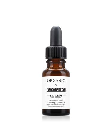 Organic & Botanic Amazonian Berry Renewing Eye Serum 15ml. Premium Vegan Skincare For All Skin Types. Made In The UK.