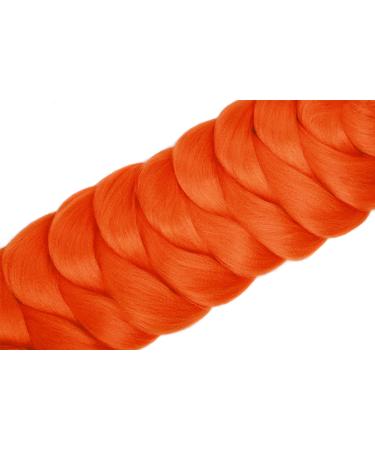 Buy MapofBeauty 3pcs Ombre Crochet Jumbo Braid Hair Extensions - Fluorescent Orange | Wholesale International Shipping - Buy Online on GoSupps.com