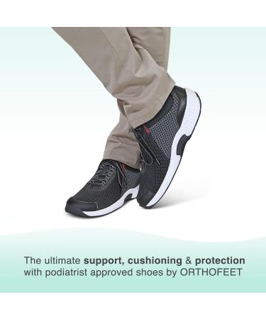 Innovative Plantar Fasciitis Men's Shoes - Heel Pain Relief with Arch Support & Ergonomic Sole - Edgewater by Orthofeet - Buy Online on GoSupps.com