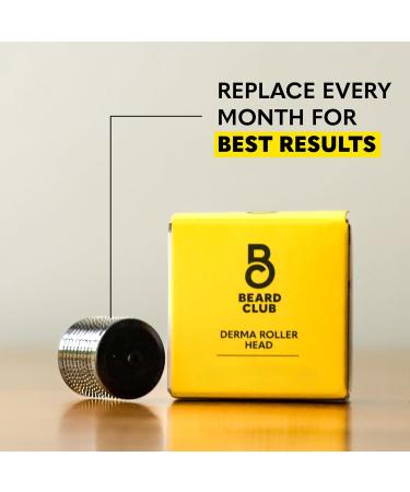 Buy The Beard Club Derma Roller Replacement Head - 0.3mm Titanium Microneedles - 3 Pack | Enhance Your Beard Growth - Buy Online on GoSupps.com