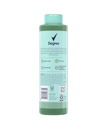 Degree Post-Workout Recovery Skincare Routine Body Wash with Tea Tree & Epsom Salt 22 Fl Oz (Pack of 4) - Buy Online on GoSupps.com