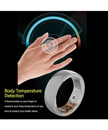 Smart Fitness Ring - Aluminum Ceramic Pedometer & Sleep Monitor | Ideal Gift for Health Enthusiasts - Buy Online on GoSupps.com