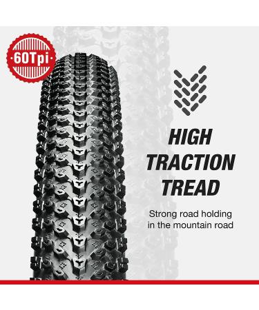 Chao YANG 26x1.95 Mountain Bike Tire Replacement Kit - Dual Compound 2C-MTB Tires with Double Tread Puncture Protection - 2-Pack for On/Off Road Use - Buy Online on GoSupps.com