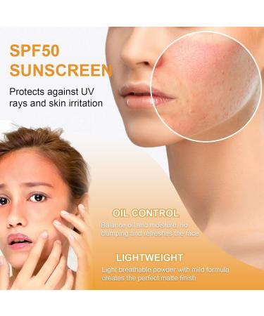  EONFAVE EONFAVE Matte Finish Setting Powder SPF 50 Sunscreen Powder Loose Powder Long-lasting Waterproof Lightweight and Breathable Suitable for All Skin Types - Buy Online on GoSupps.com