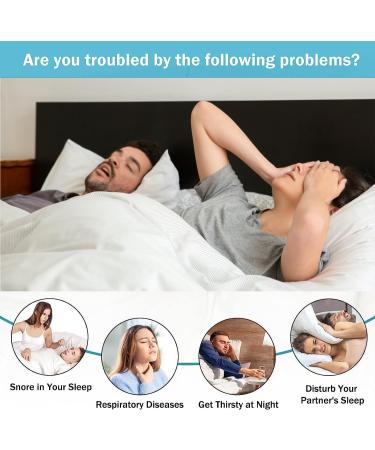 LUZMQ Adjustable Anti Snoring Chin Strap - Breathable Snoring Solution for Men & Women - Buy Online on GoSupps.com