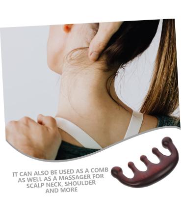 Frcolor Wide Tooth Massage Comb - Handicraft Hairworm Brush for Deep Scalp Relaxation | 10x6.3cm Resin Tool - Buy Online on GoSupps.com