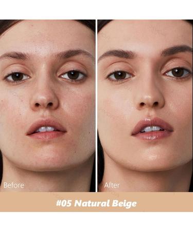 KYDA Mushroom Head Air Cushion BB Cream Mushroom Foundation for Older Women Lasting Moisturizing CC Cream Foundation for Mature Skin Even Skin Tone Concealer Makeup 0.705Oz Natural Beige 0.71 Ounce (Pack of 1) #05 Natu  - Buy Online on GoSupps.com