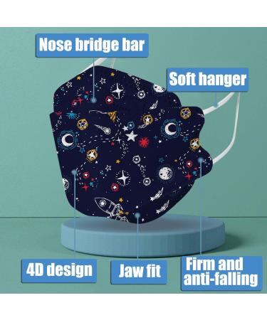 Genetic 10-Pack Kids 3D Fish Shape Cloth Masks - Breathable & Disposable Mouth Protection for Outdoor Use - Buy Online on GoSupps.com